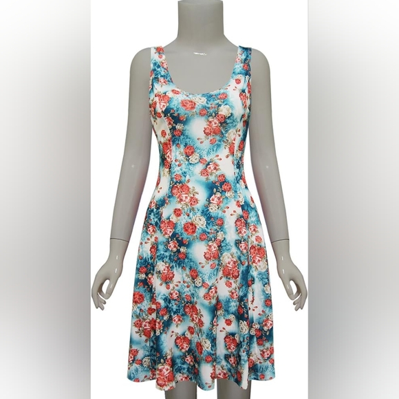 NWT Tam Ware Sleeveless Floral Fit and Flare Dress XXL - Picture 3 of 11